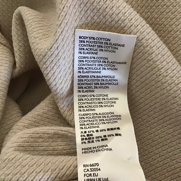 Free People In The Mix Thermal Cream Linen Combo Top - Picture 7 of 8